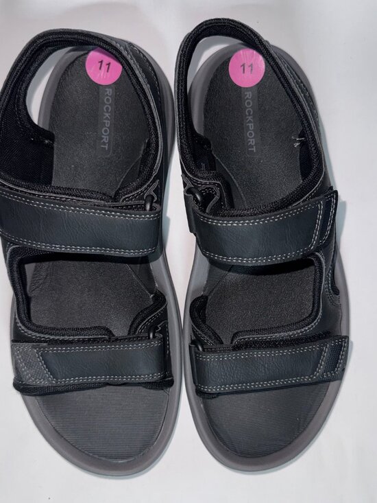 Rockport Men\'s Sandals Black Strap Adjustable Size 11 main image 5